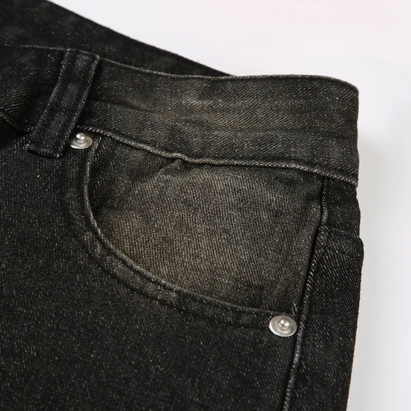 Low-waisted, baggy, punk Y2k style jeans