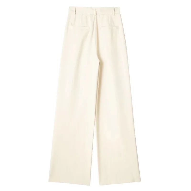 Formal Striped Baggy Pants