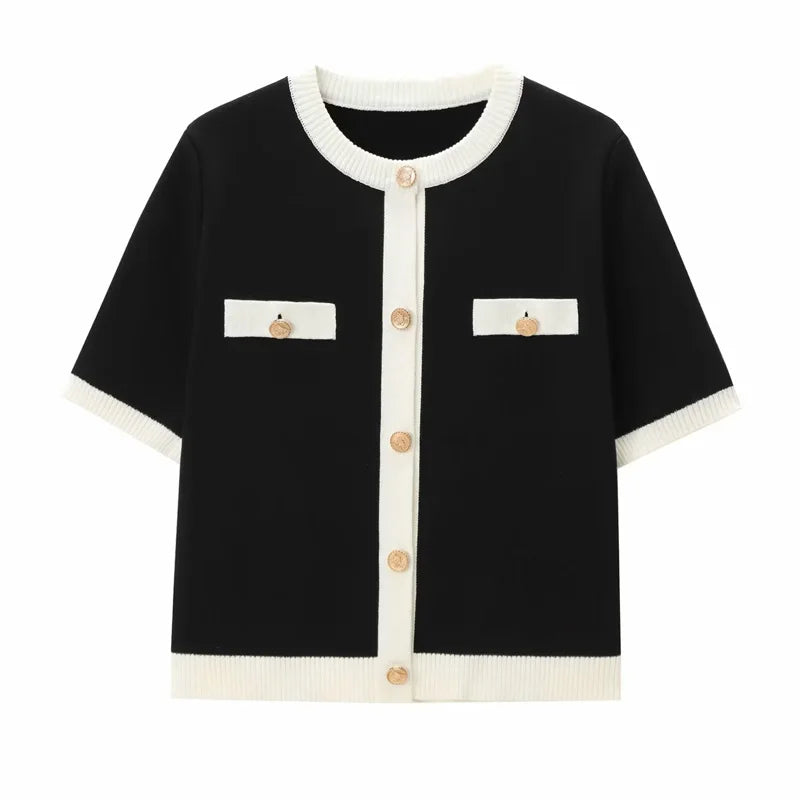 Cardigan Corto Tricotato