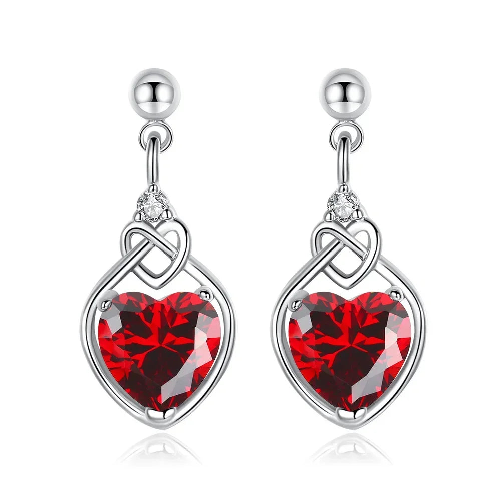 Red Heart Zircon Elegant