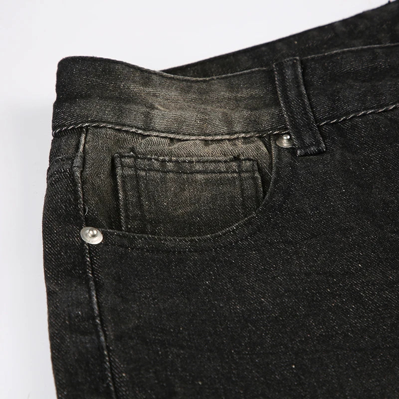Low-waisted, baggy, punk Y2k style jeans