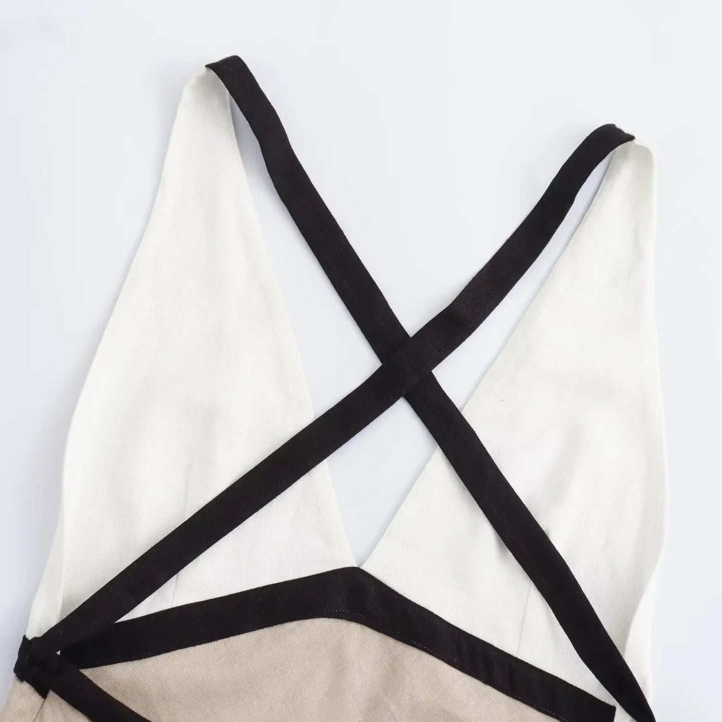 Women's Halter Neckline Open Back Dress