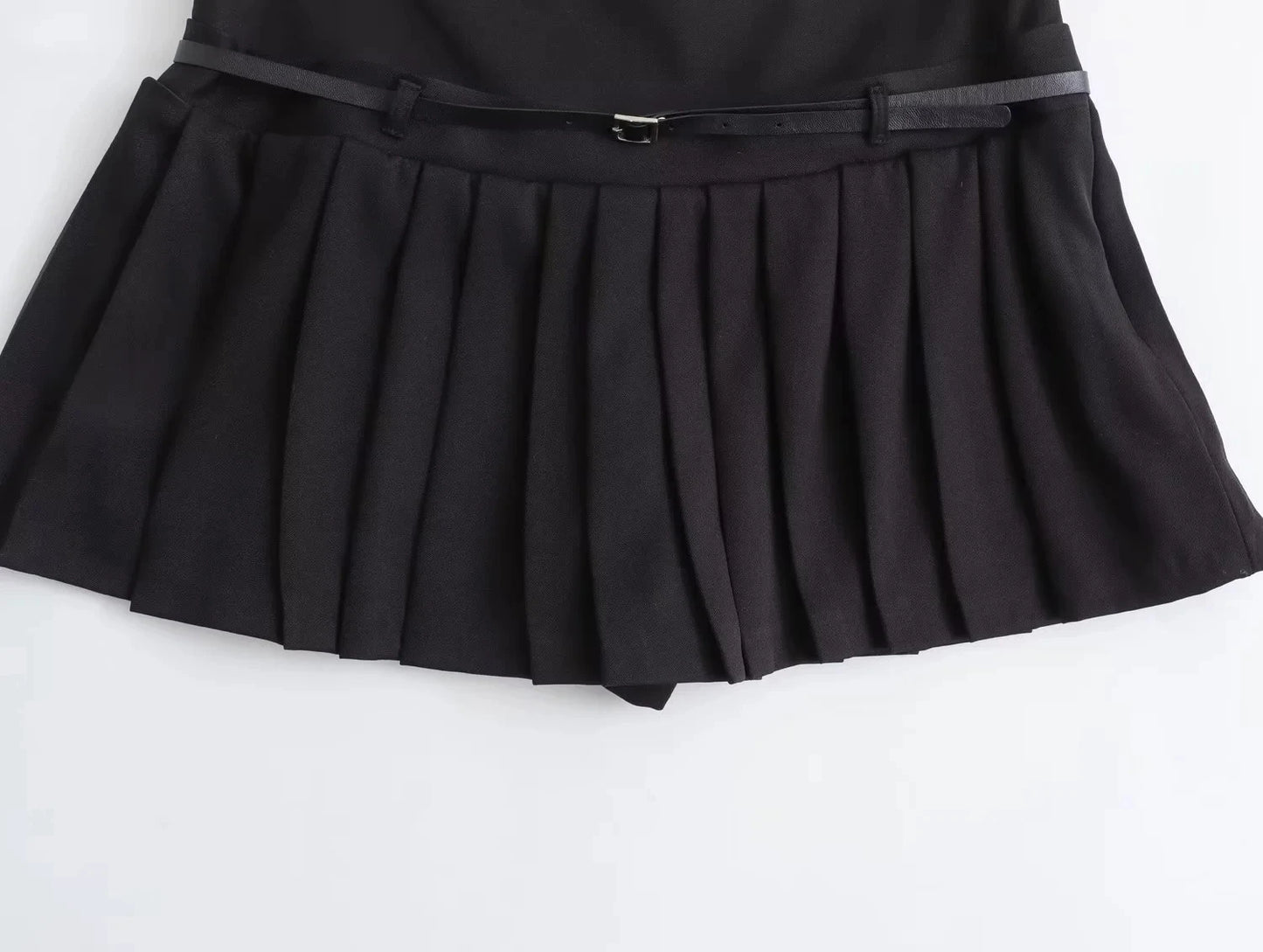 Mini Pleated Shorts Skirt