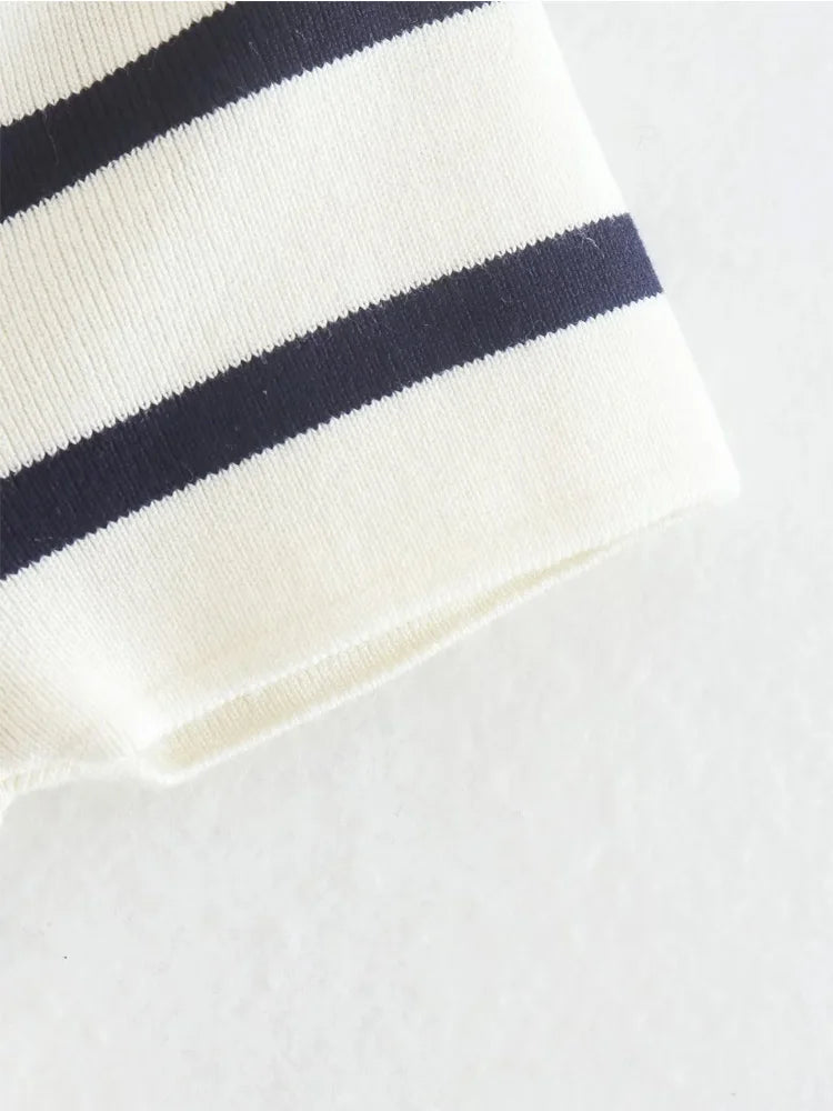 Striped Crop Sweater
