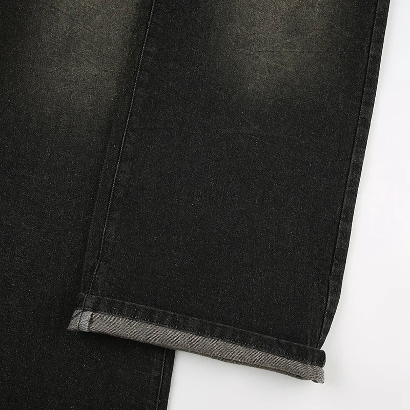 Low-waisted, baggy, punk Y2k style jeans