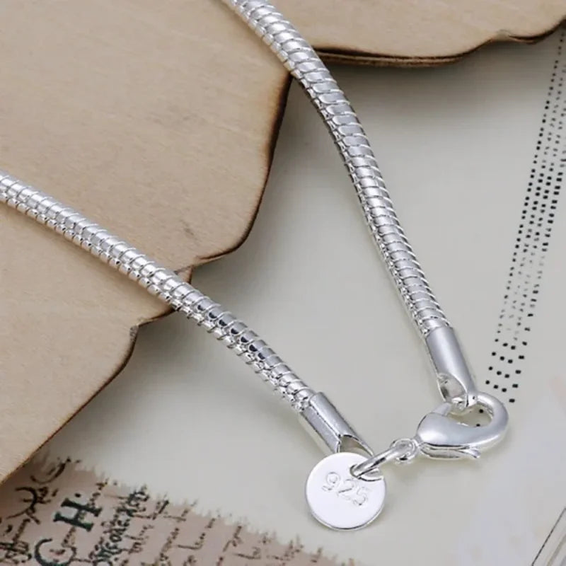 925 Sterling Silver Snake Chain Bracelets
