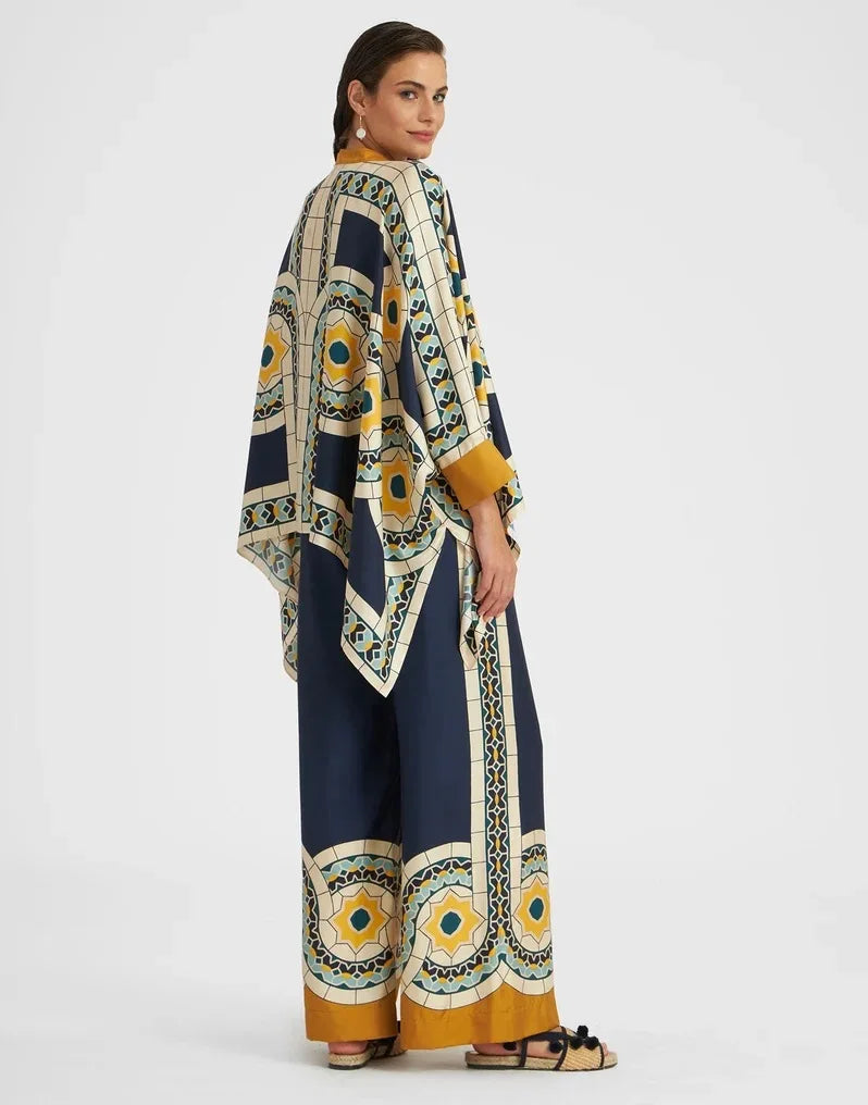 Kimono - yellow-blue