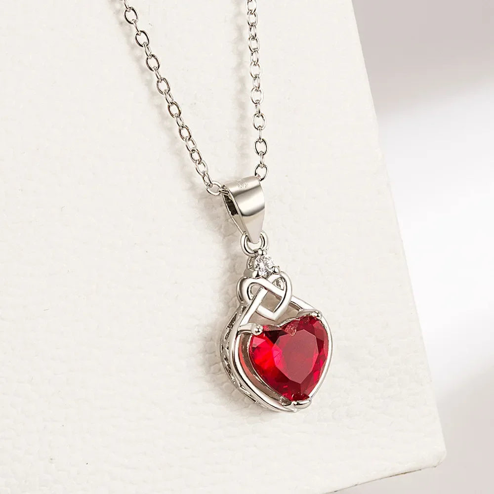 Red Heart Zircon Elegant