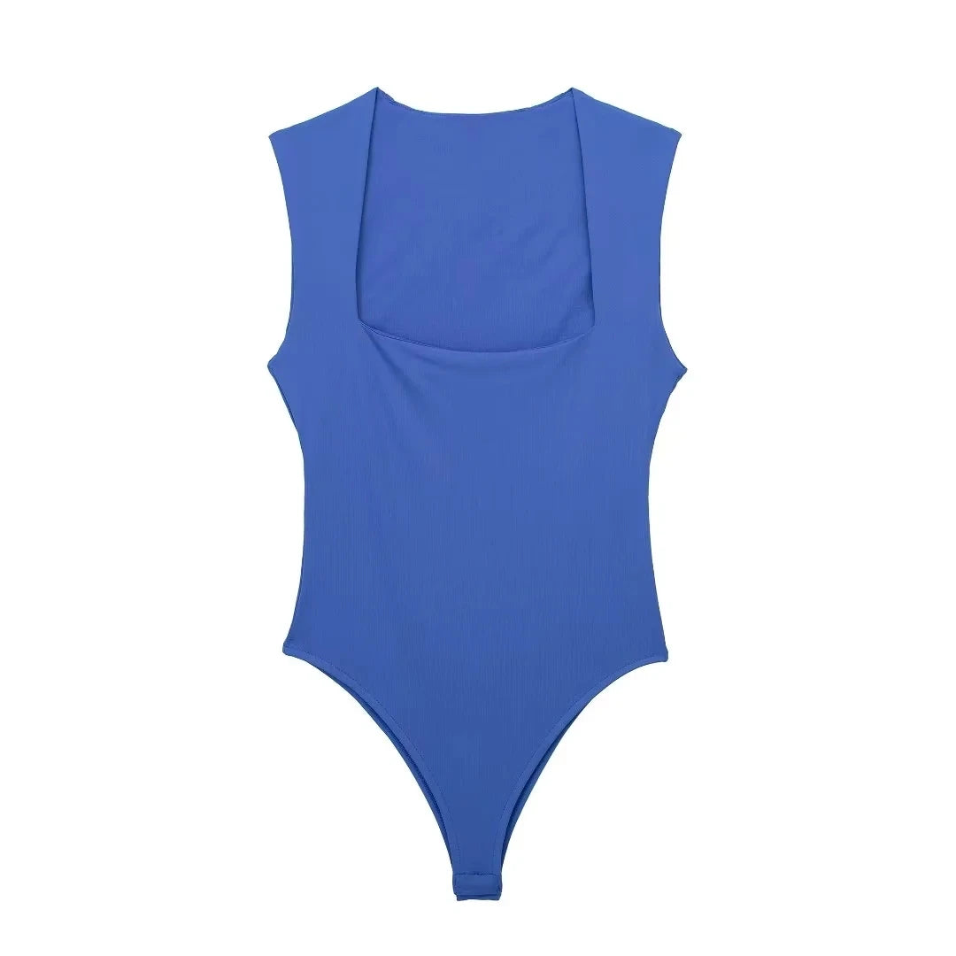 Black Bodysuit Women Sleeveless