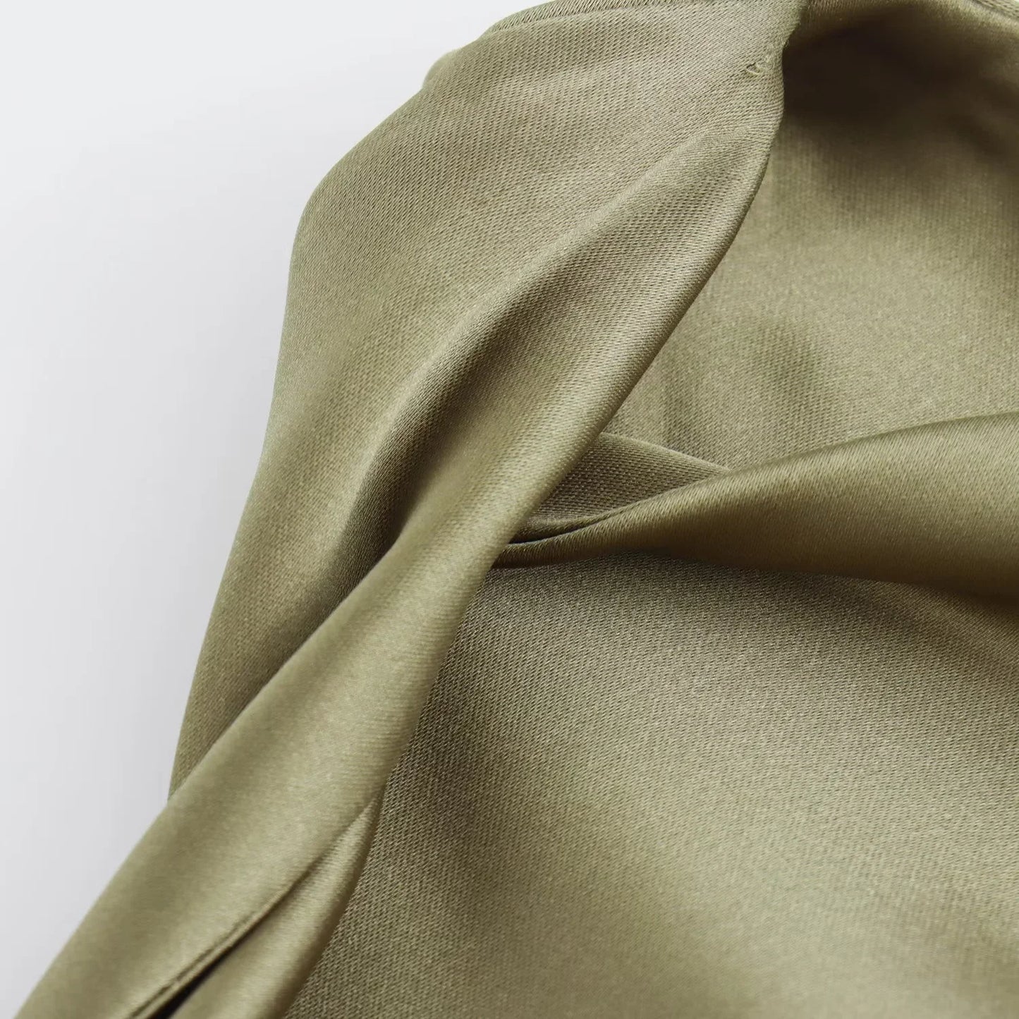 Draped Satin Dress – Elegant