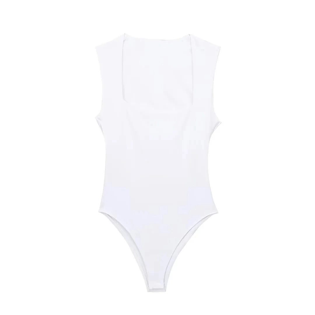 Black Bodysuit Women Sleeveless