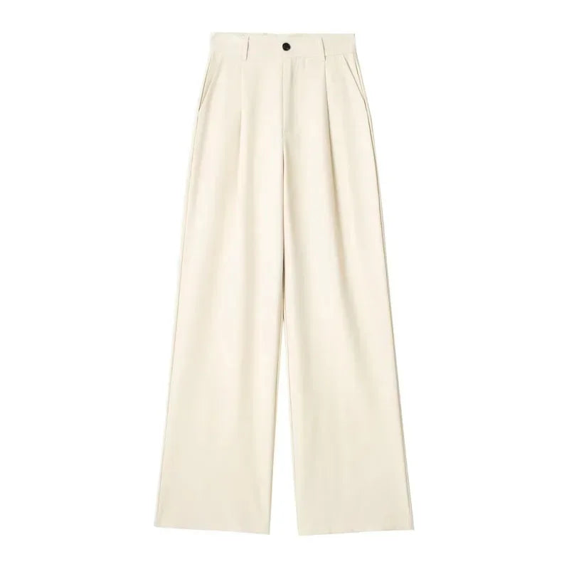 Formal Striped Baggy Pants