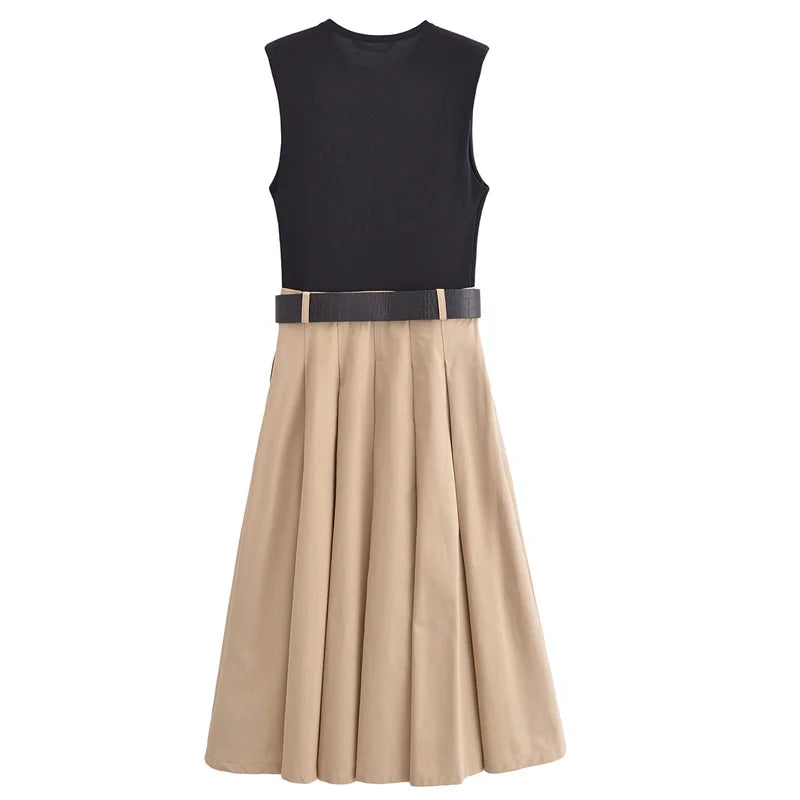 Elegant Patchwork Dress