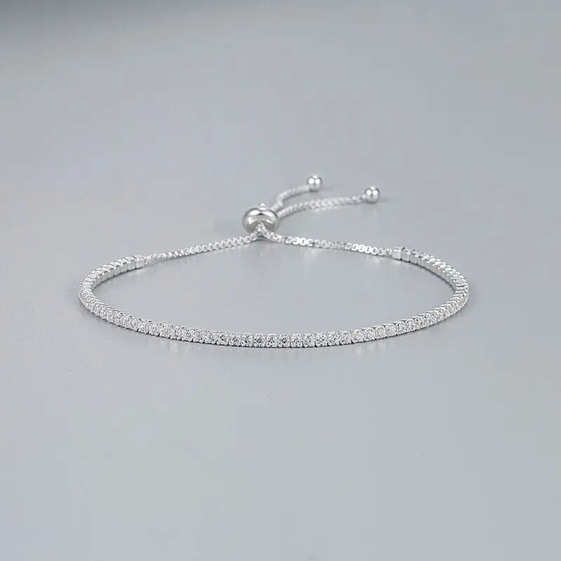 925 Sterling Silver Zirconia Bracelet