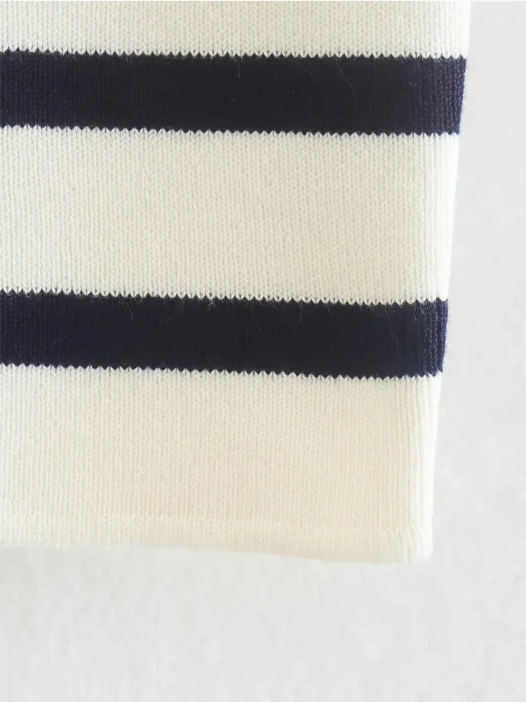 Striped Crop Sweater