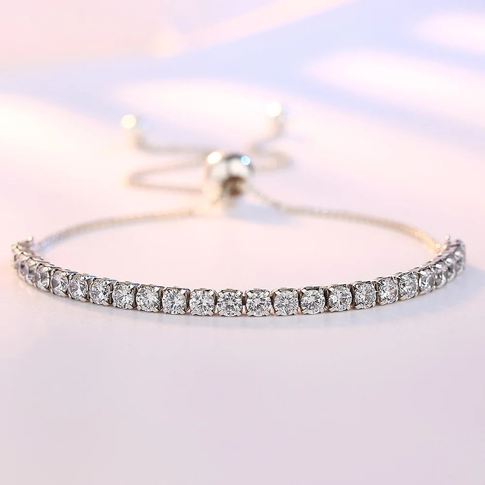 925 Sterling Silver Zirconia Bracelet