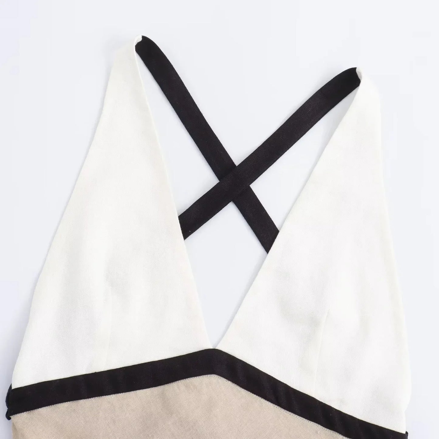 Women's Halter Neckline Open Back Dress