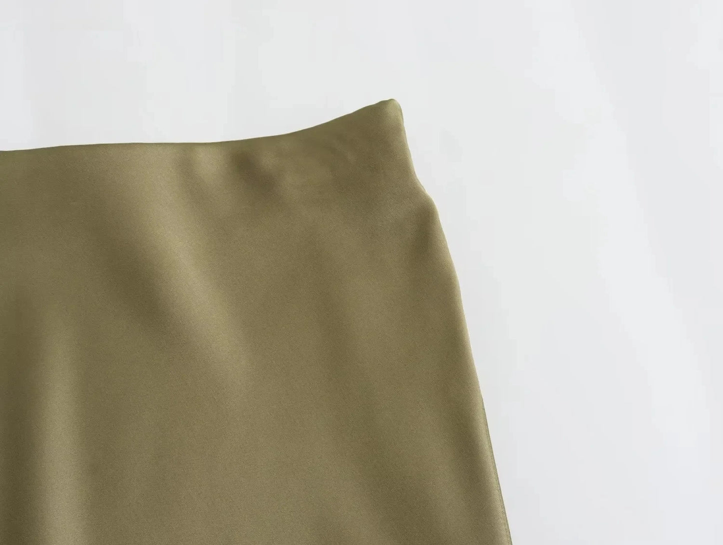 Women's High Waisted Satin Maxi Skirt