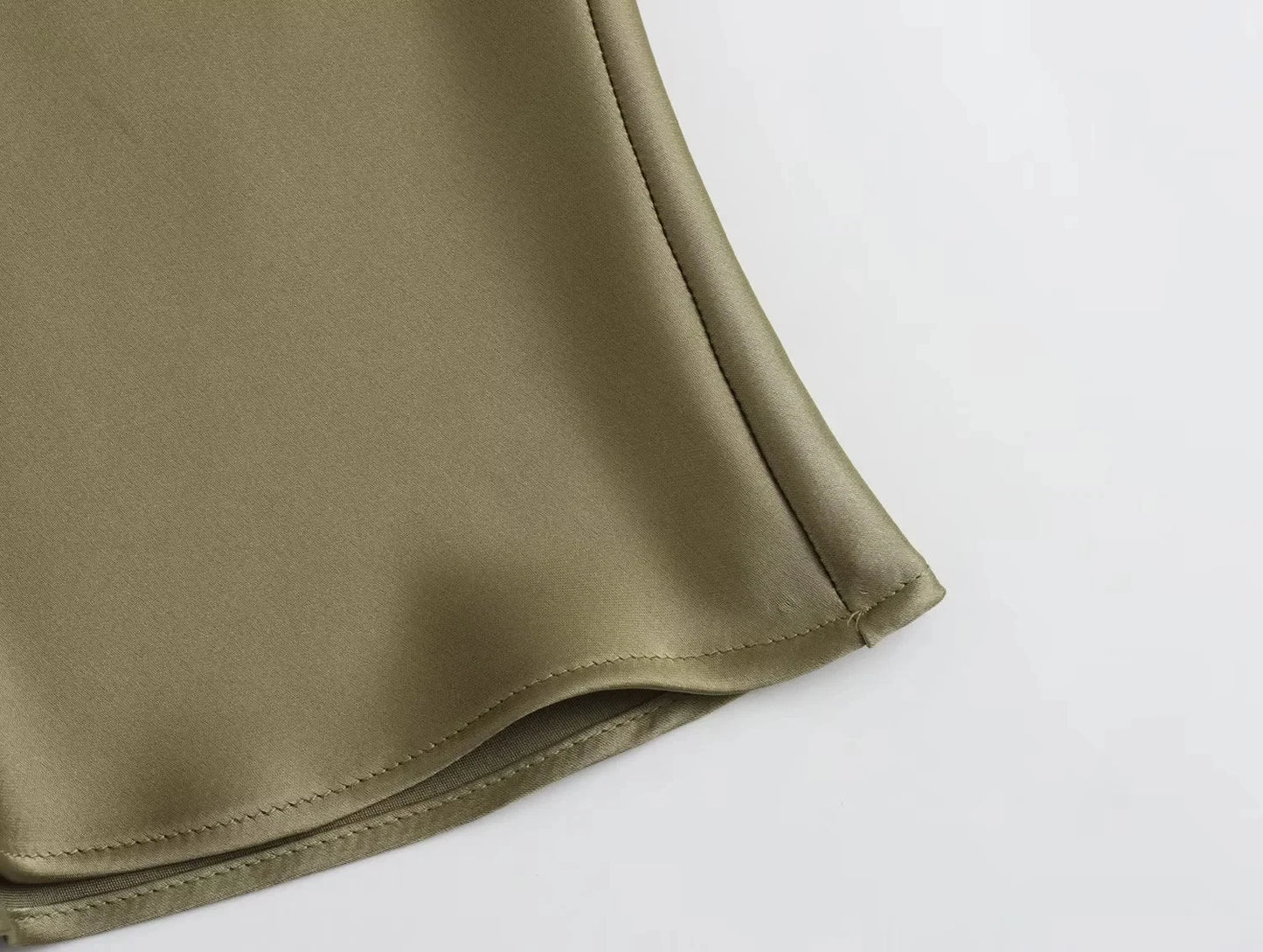 Women's High Waisted Satin Maxi Skirt