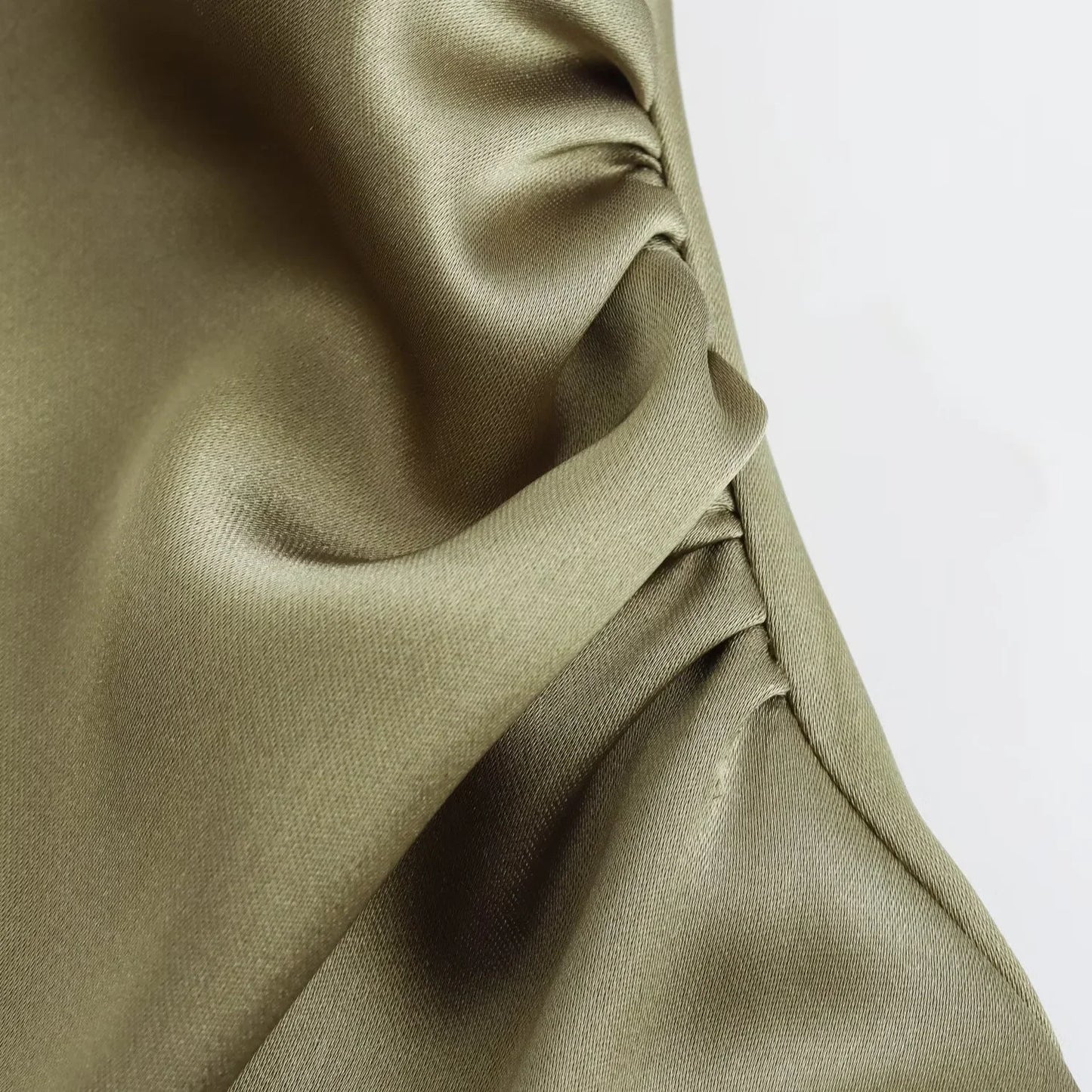 Draped Satin Dress – Elegant