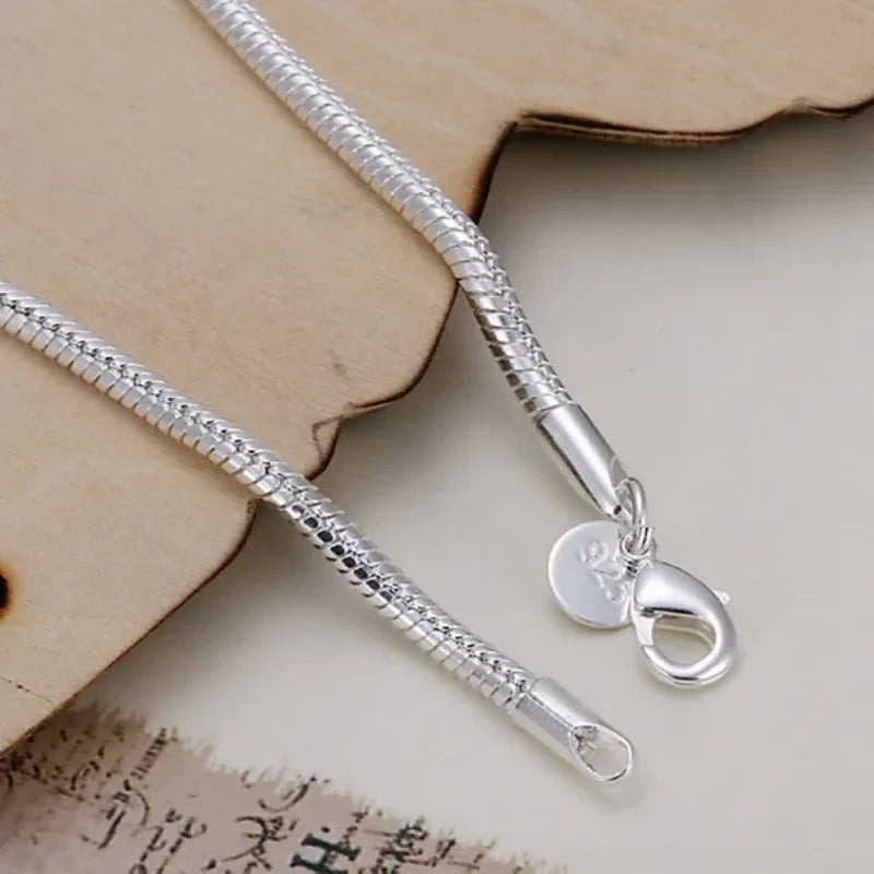 925 Sterling Silver Snake Chain Bracelets