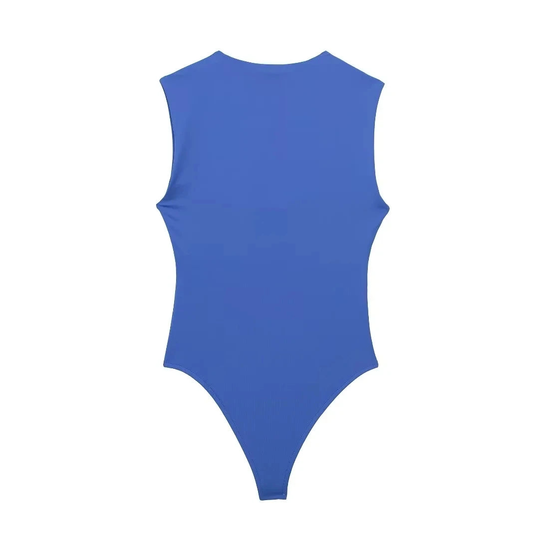 Black Bodysuit Women Sleeveless