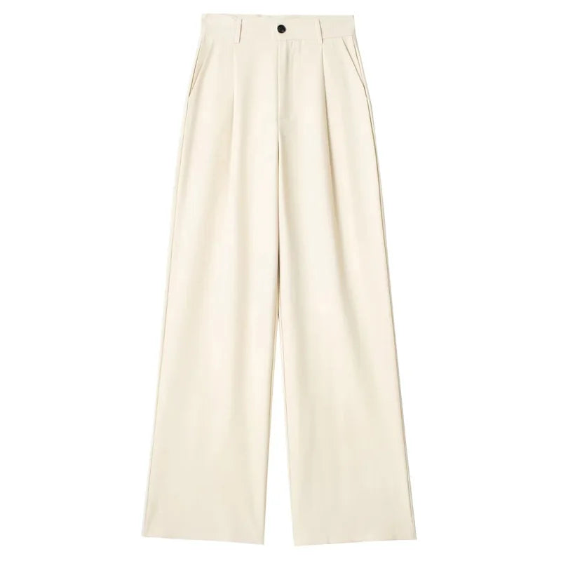 Formal Striped Baggy Pants