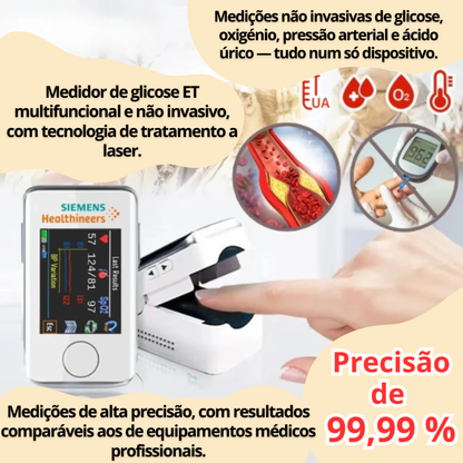 SmartHealth Duo™: Relógio inteligente + oxímetro portátil.