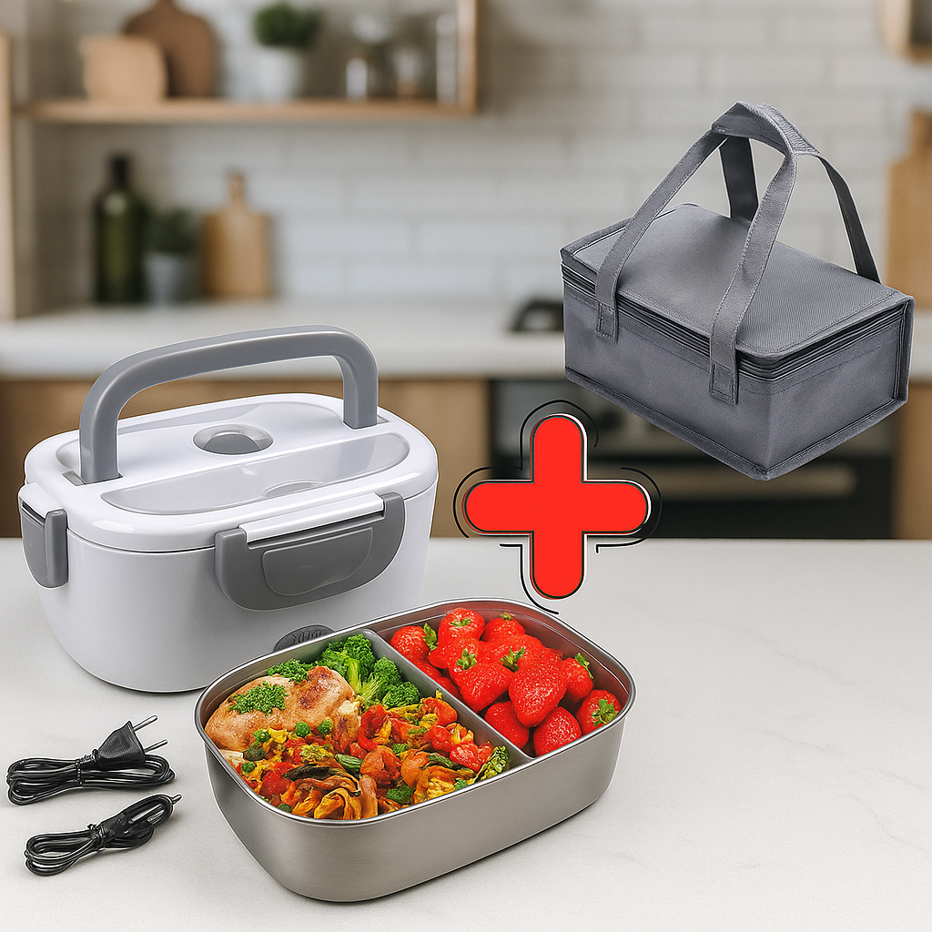 Lancheira elétrica Inox Pro + Saco térmico GRÁTIS