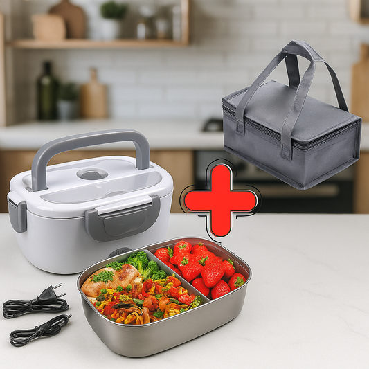 LunchBox Eléctrica Inox Pro + Bolsa Térmica GRATIS