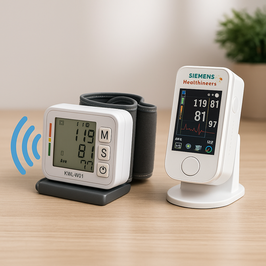 Oxímetro + Medidor de tensão arterial — controlo total da sua saúde em segundos.