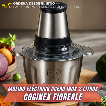 MOLINO ELÉCTRICO ACERO INOX 2 LITROS - COCINEX™