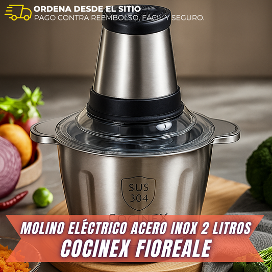 MOLINO ELÉCTRICO ACERO INOX 2 LITROS - COCINEX™