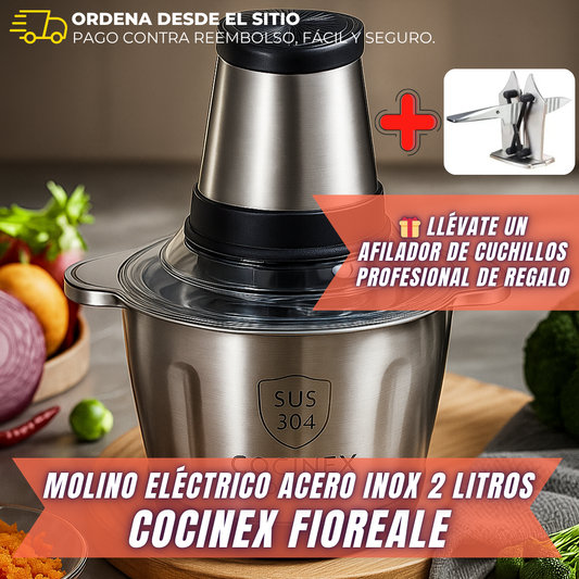 MOEDOR ELÉTRICO EM AÇO INOXIDÁVEL DE 2 LITROS - COCINEX™
