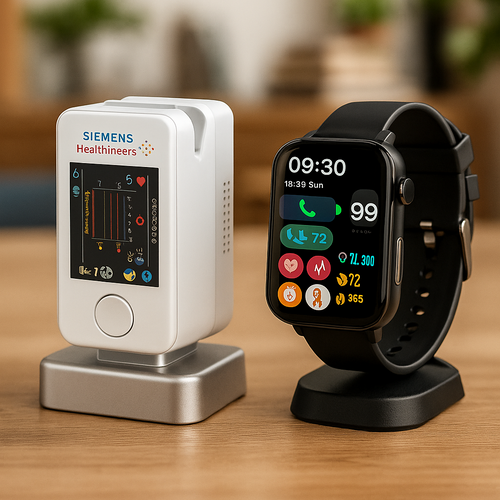 SmartHealth Duo™: Relógio inteligente + oxímetro portátil.