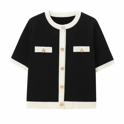 Cardigan Corto Tricotato