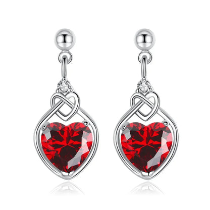 Red Heart Zircon Elegant