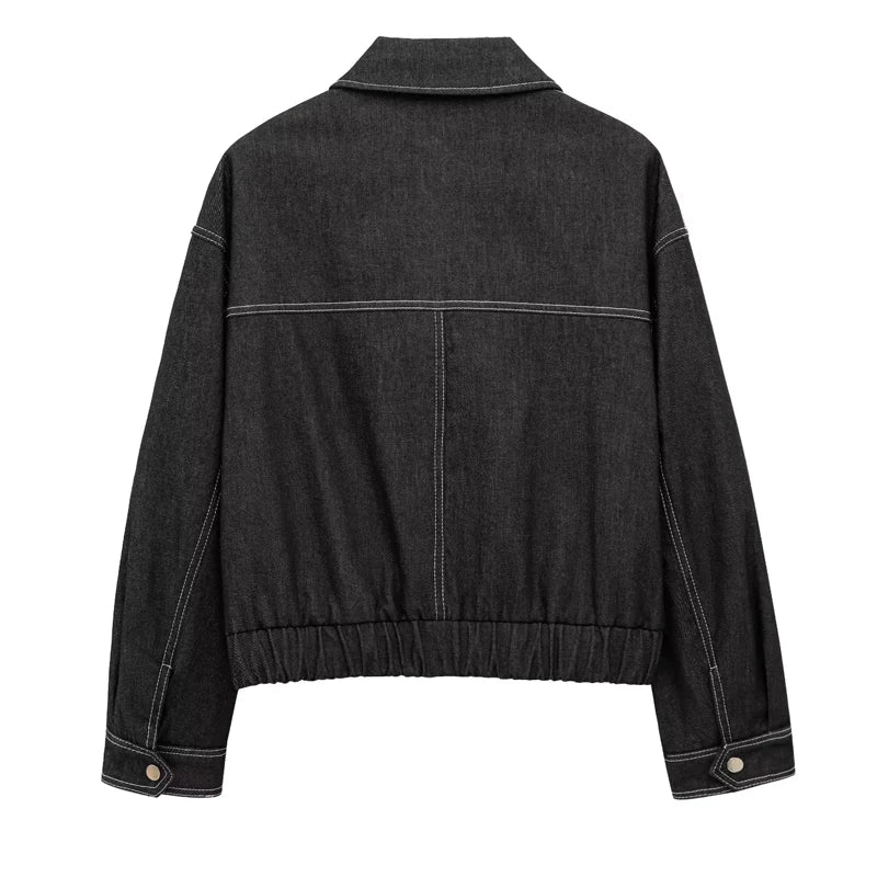 Bomber Denim Jacket