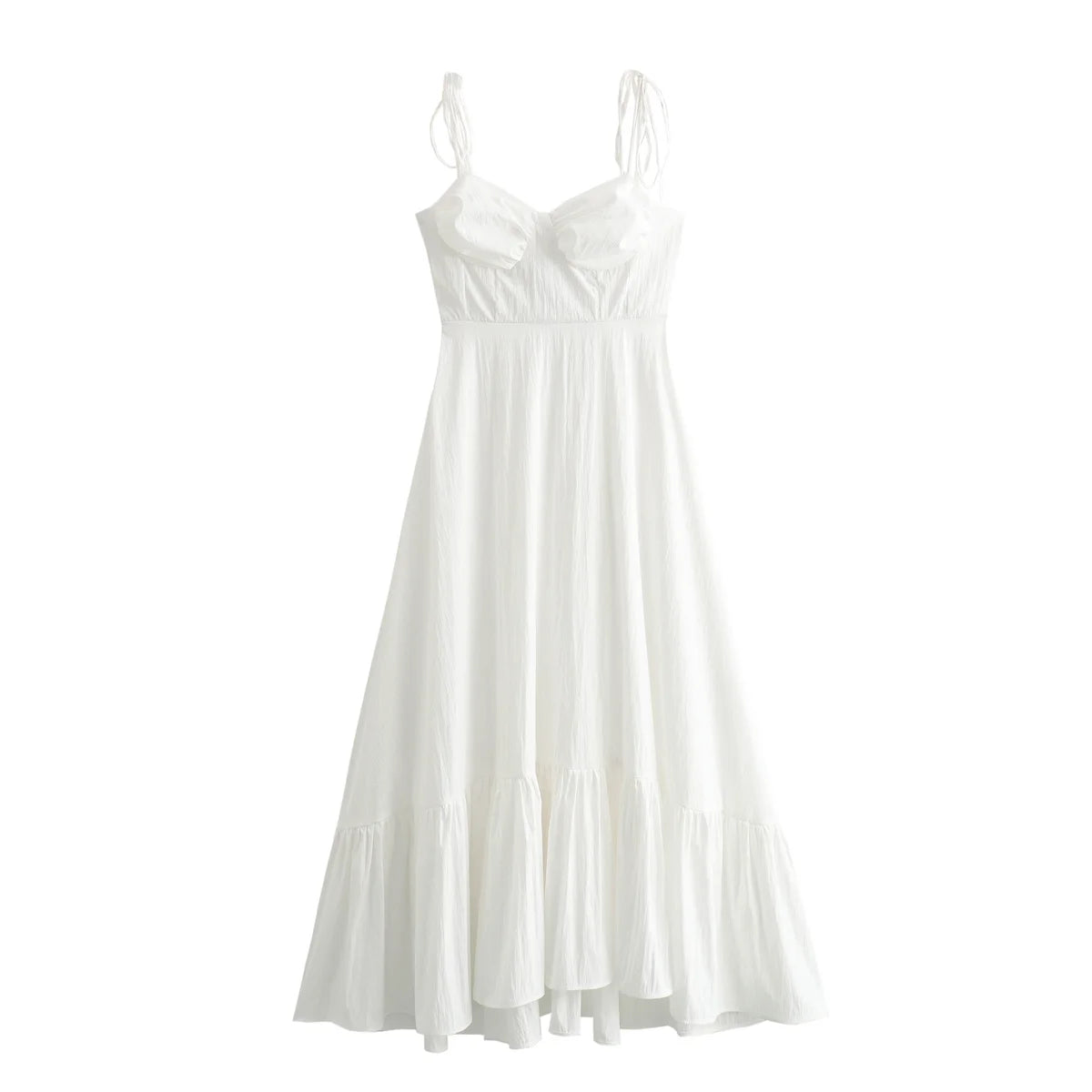 Vestito Slip lungo bianco