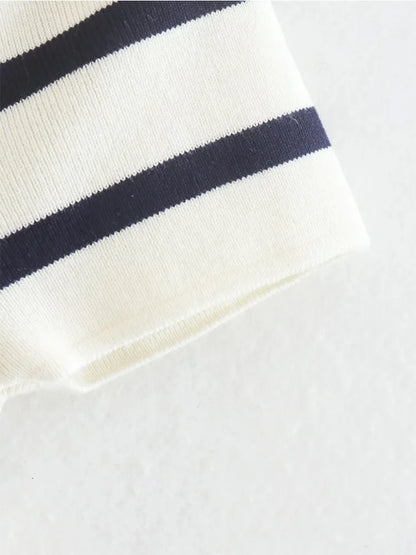 Striped Crop Sweater