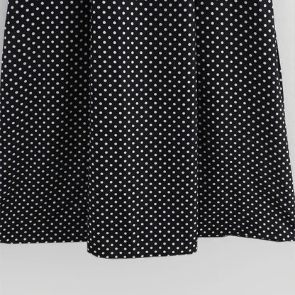 Vestito Lungo con Stampa a Punti