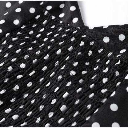 Vestito Lungo con Stampa a Punti