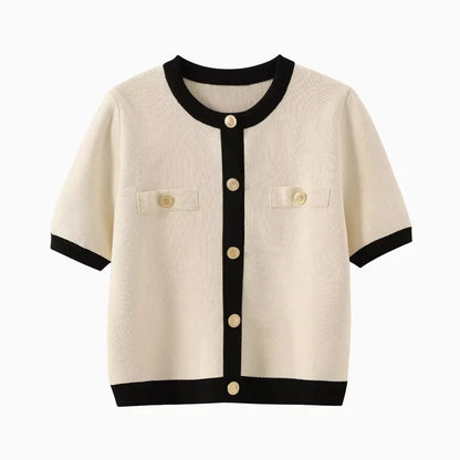 Cardigan Corto Tricotato