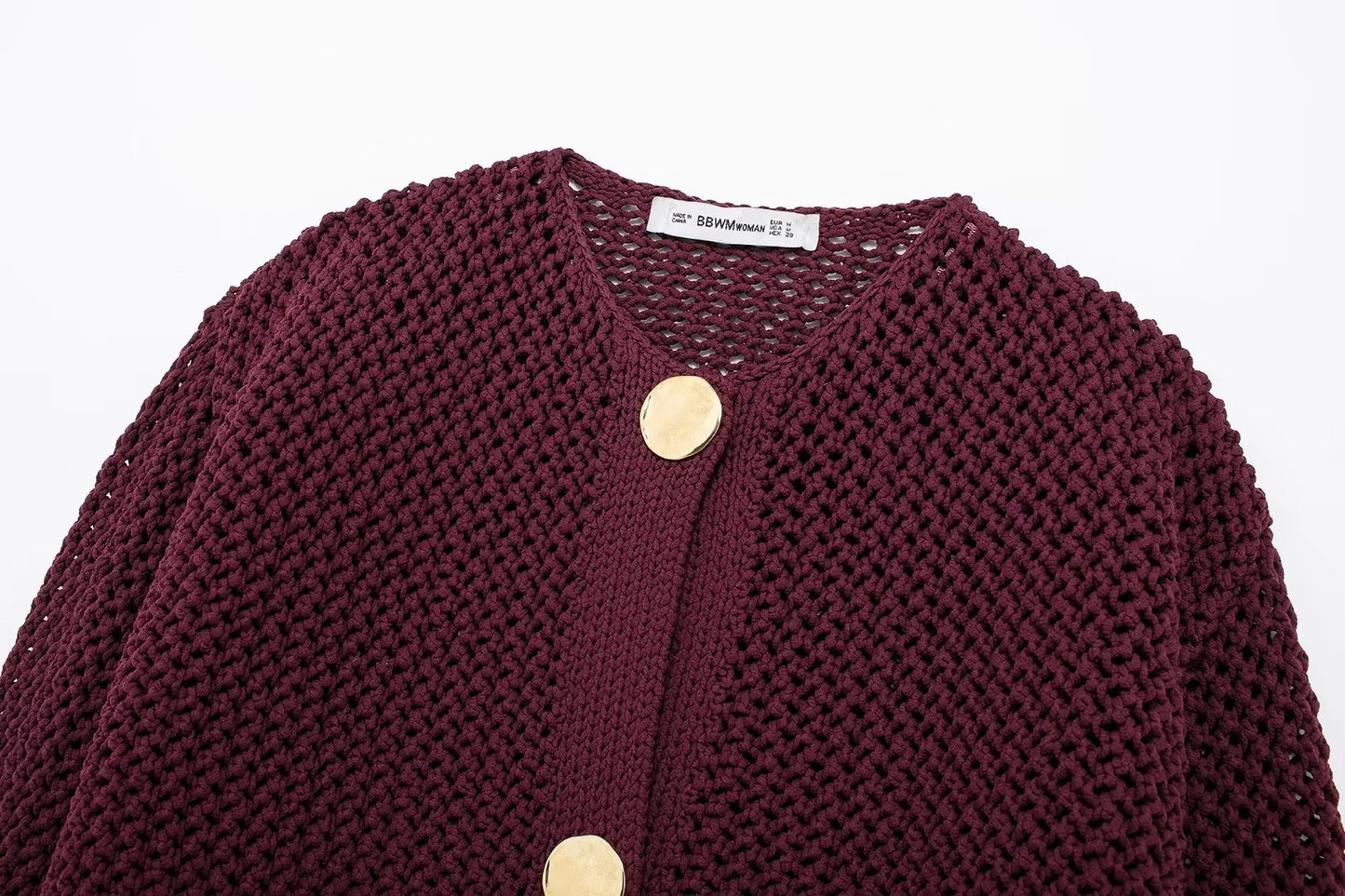 Cardigan maglione lavorato a maglia