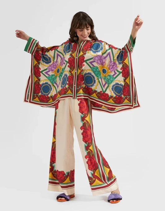 Kimono - Fiori rossi