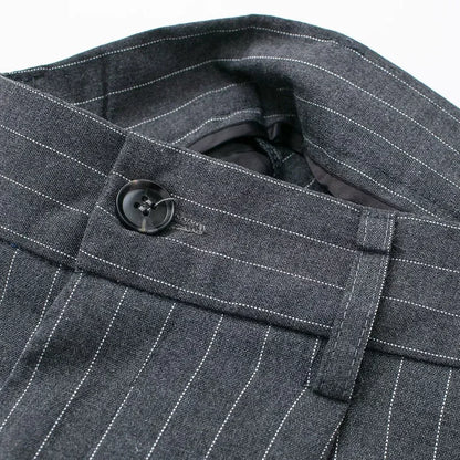 Formal Striped Baggy Pants