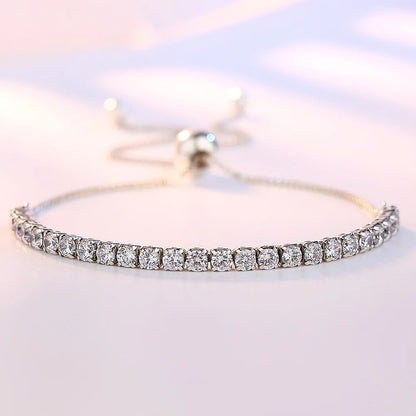 925 Sterling Silver Zirconia Bracelet