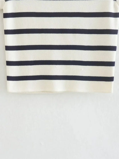 Striped Crop Sweater