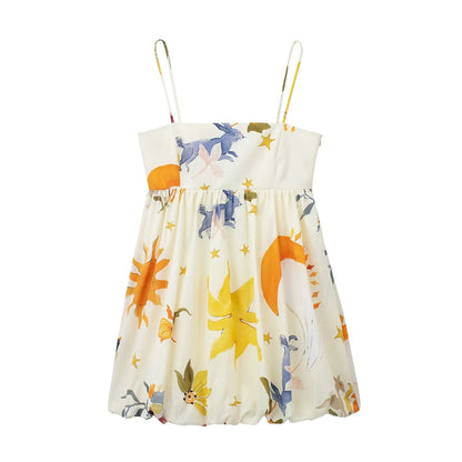 Mini Slip Dress with Print