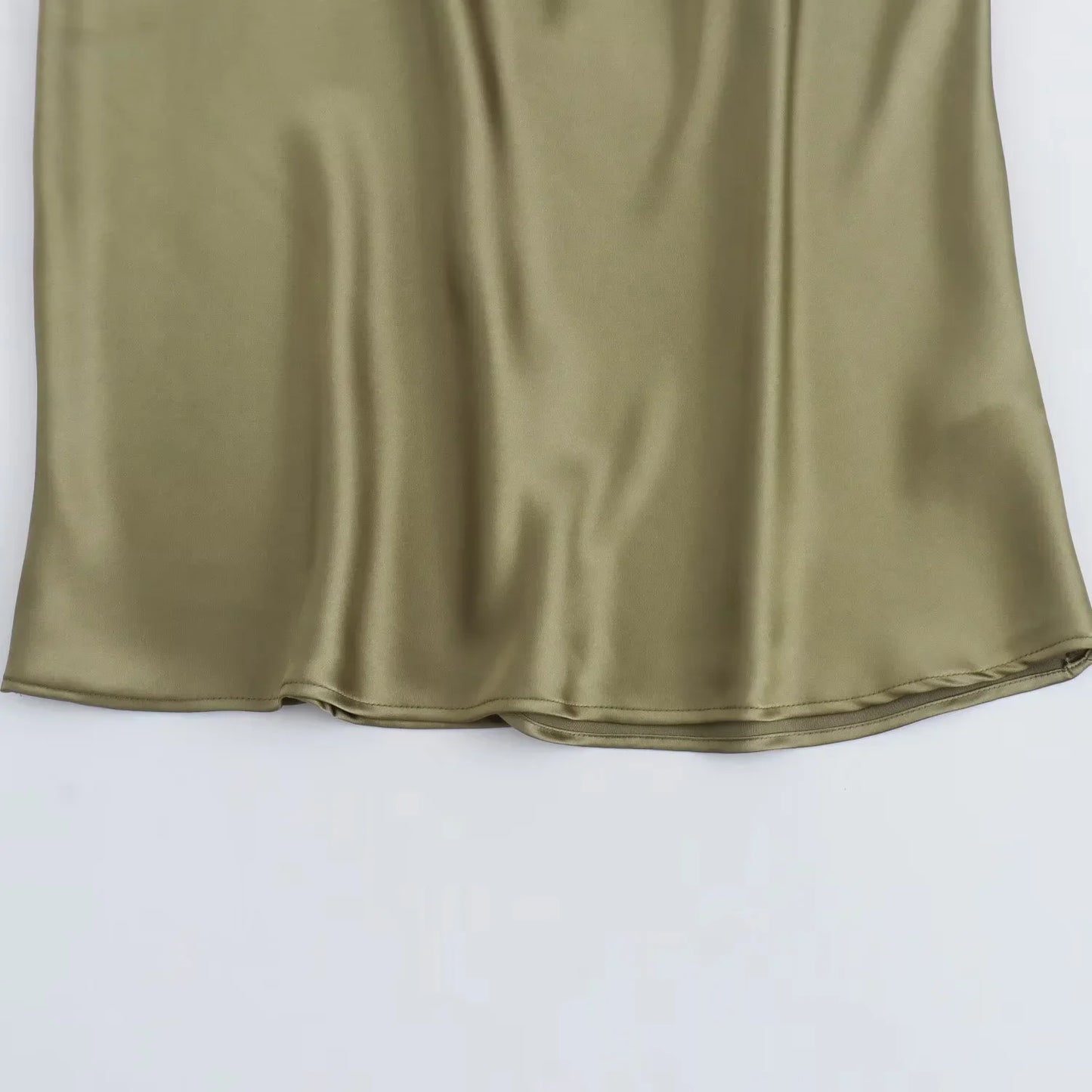 Draped Satin Dress – Elegant